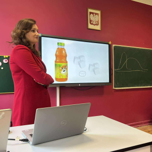 Prelekcja pani dietetyk z Sanepidu. 