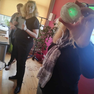 Warsztaty uczniów w szkole. 