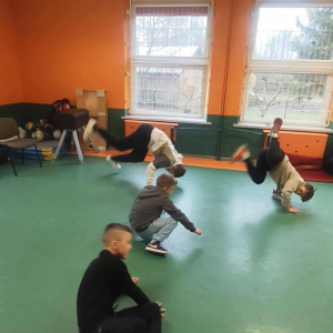 Hip hopowe warsztaty muzyczne z udziałem uczniów naszej szkoły. 