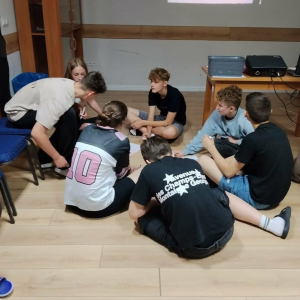 Drugi dzień euroweek, uczniowie na warsztatch. 